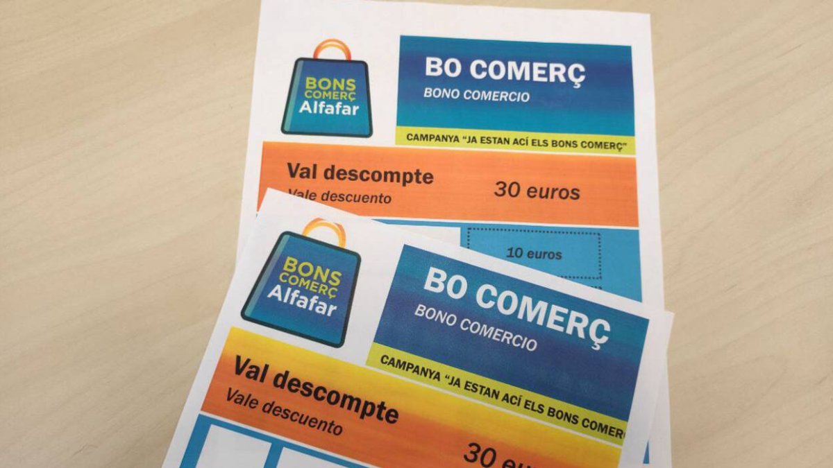 Imagen bonos comercio Alfafar - AJUNTAMENT DE ALFAFAR