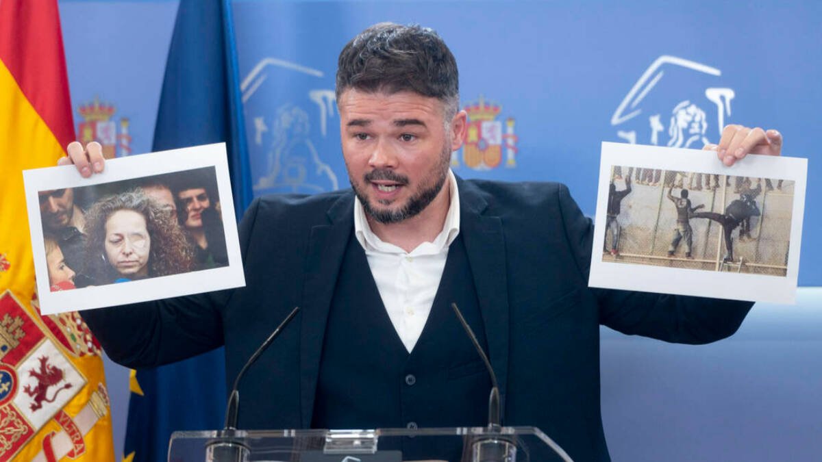 El portavoz de ERC en el Congreso, Gabriel Rufián.