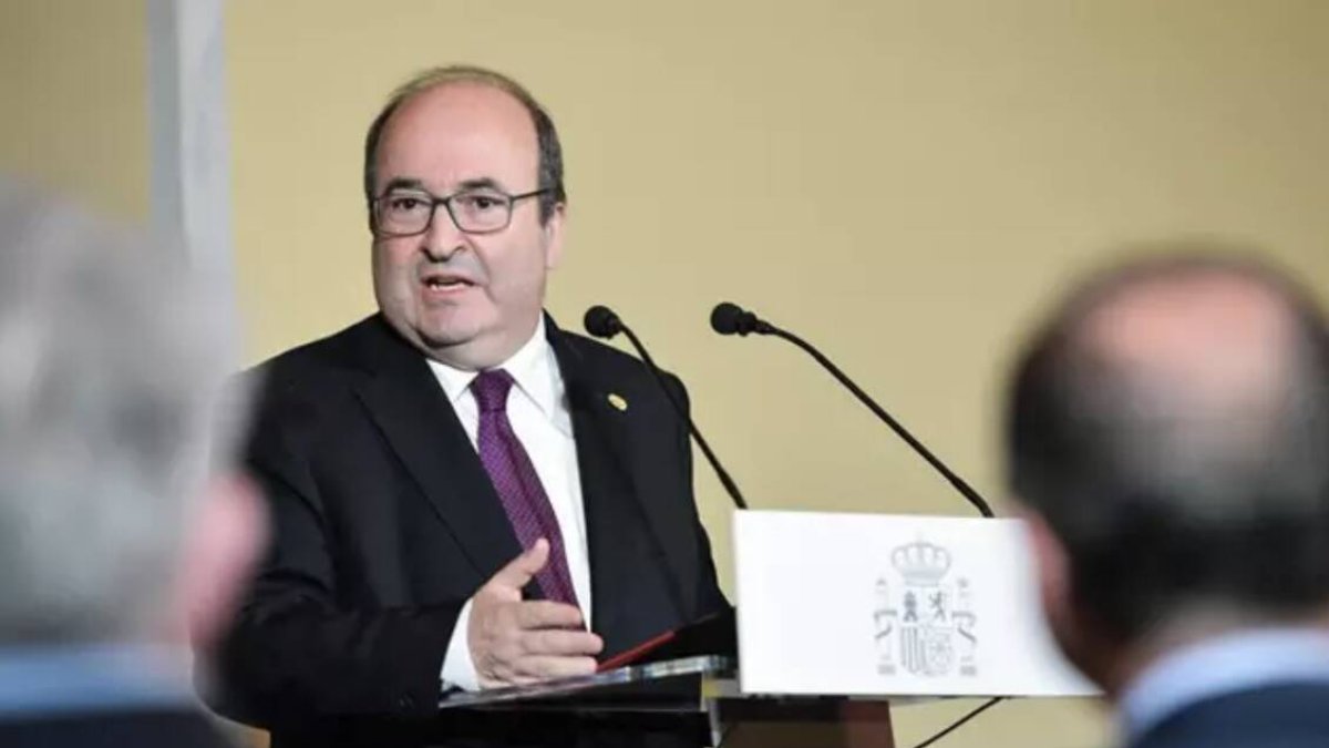 El ministro de Cultura y Deporte, Miquel Iceta. Rafael Martín / Europa Press
