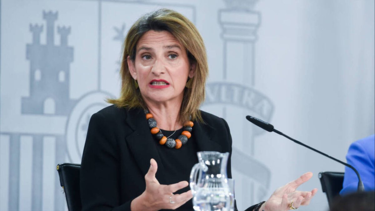 La ministra para la Transición Ecológica y el Reto Demográfico, Teresa Ribera, durante la rueda de prensa posterior a la reunión del Consejo de Ministros, en La Moncloa.