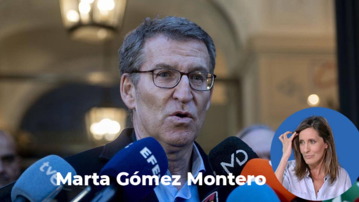 Feijóo, este miércoles, atendiendo a los medios.