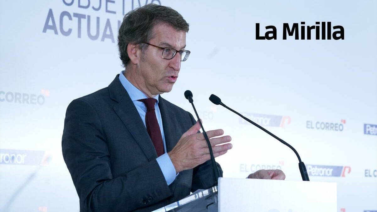 Núñez Feijóo, en Vitoria