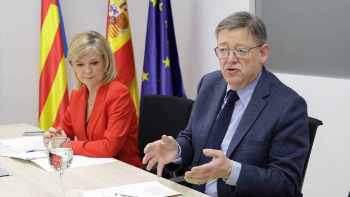 Gabriela Bravo y Ximo Puig.