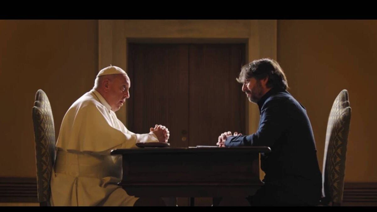 Papa Francisco y Jordi Évole, durante la entrevista de 2019.