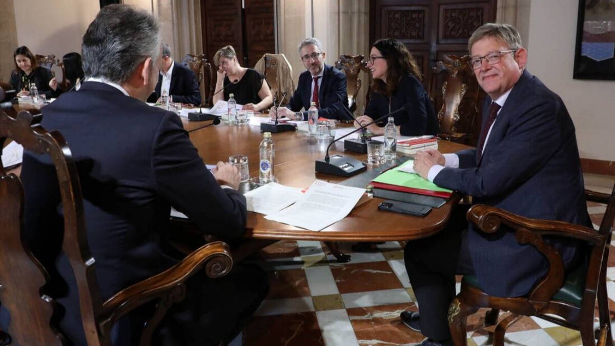 Ximo Puig en el pleno del Consell para aprobar los Presupuestos