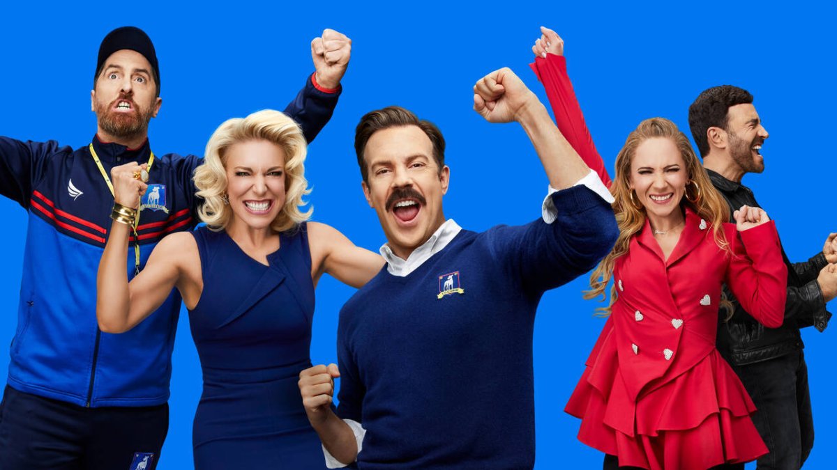 Los protagonistas de Ted Lasso.