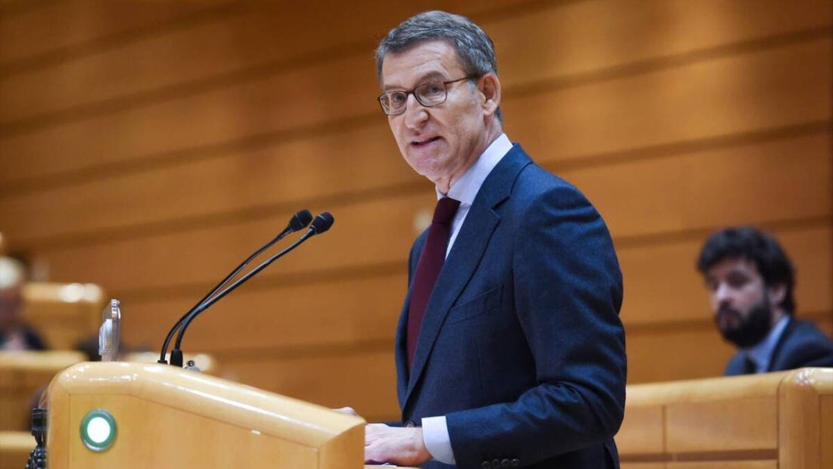 El presidente del Partido Popular, Alberto Núñez Feijóo