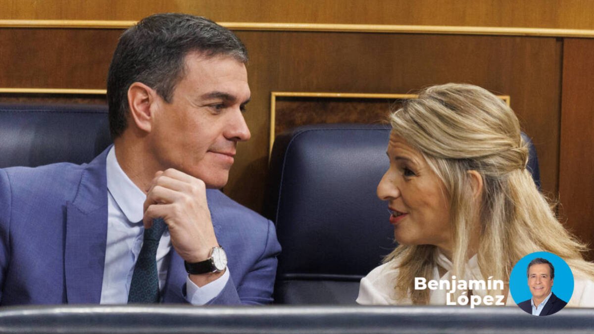 Yolanda Diaz y Pedro Sánchez.