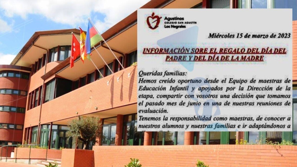 Un colegio católico de Madrid se suma al veto a la celebración del Día del Padre