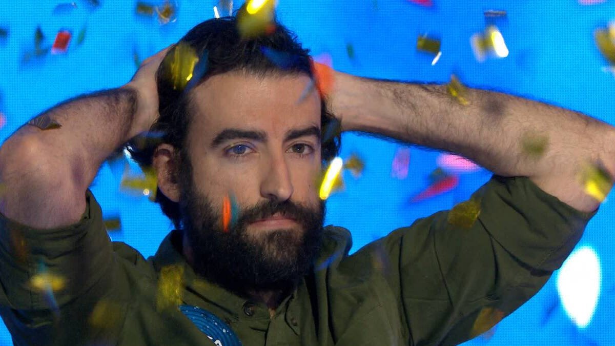 Rafa Castaño, tras haber ganado el bote de Pasapalabra (Atresmedia).