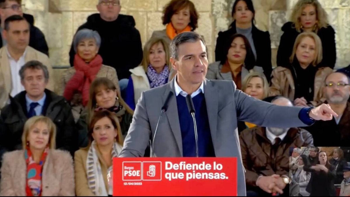 Pedro Sánchez en Burgos