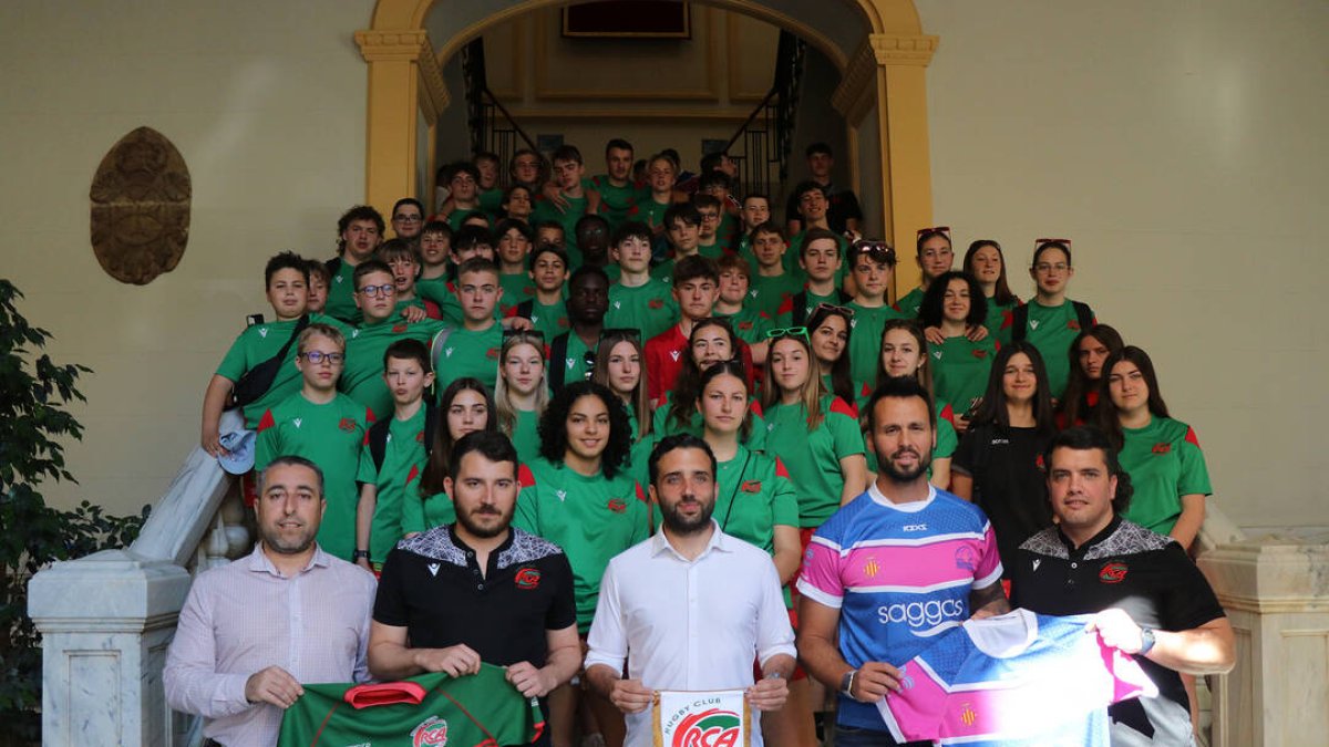 Equips masculins i femenins de l'Auxerrois Rugby Club visiten Sagunt