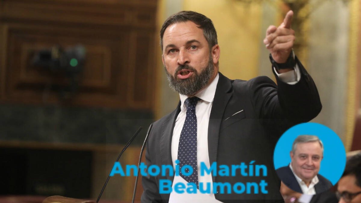 Santiago Abascal, en la tribuna del Congreso.