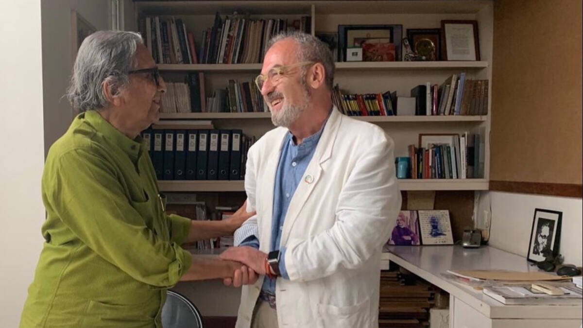 Balkrishna Doshi y José María Lozano.
