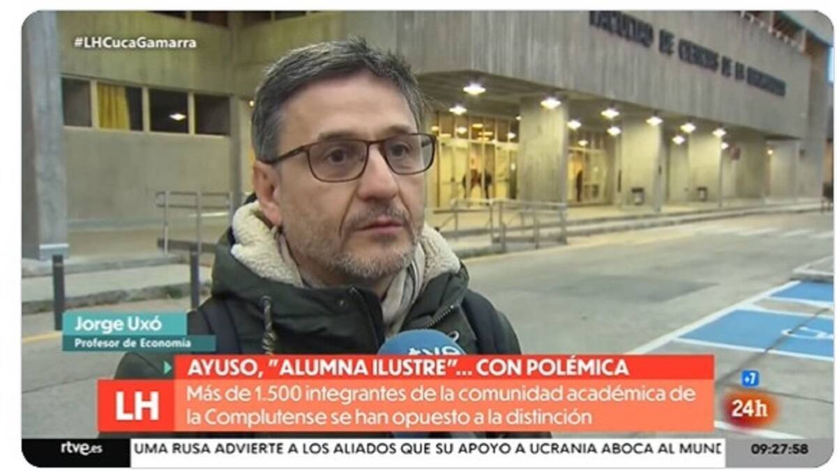 Así de objetiva es TVE: ¿Quién es el profesor que ha hablado mal de Ayuso?