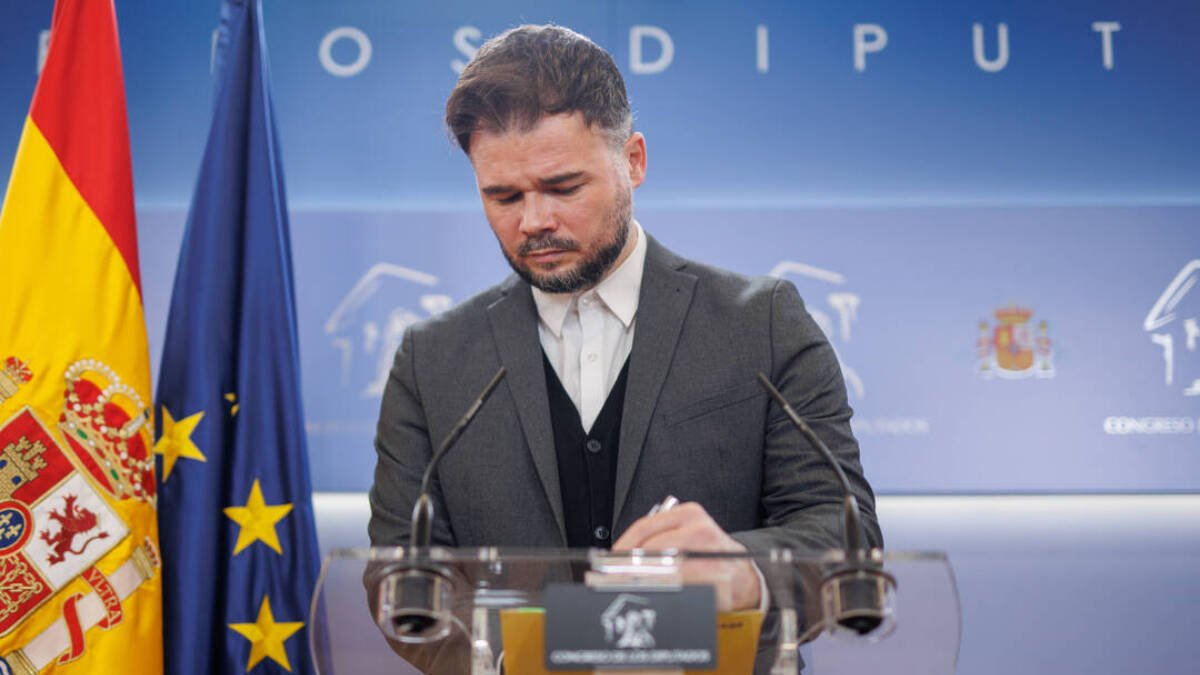 El portavoz de ERC en el Congreso, Gabriel Rufián.