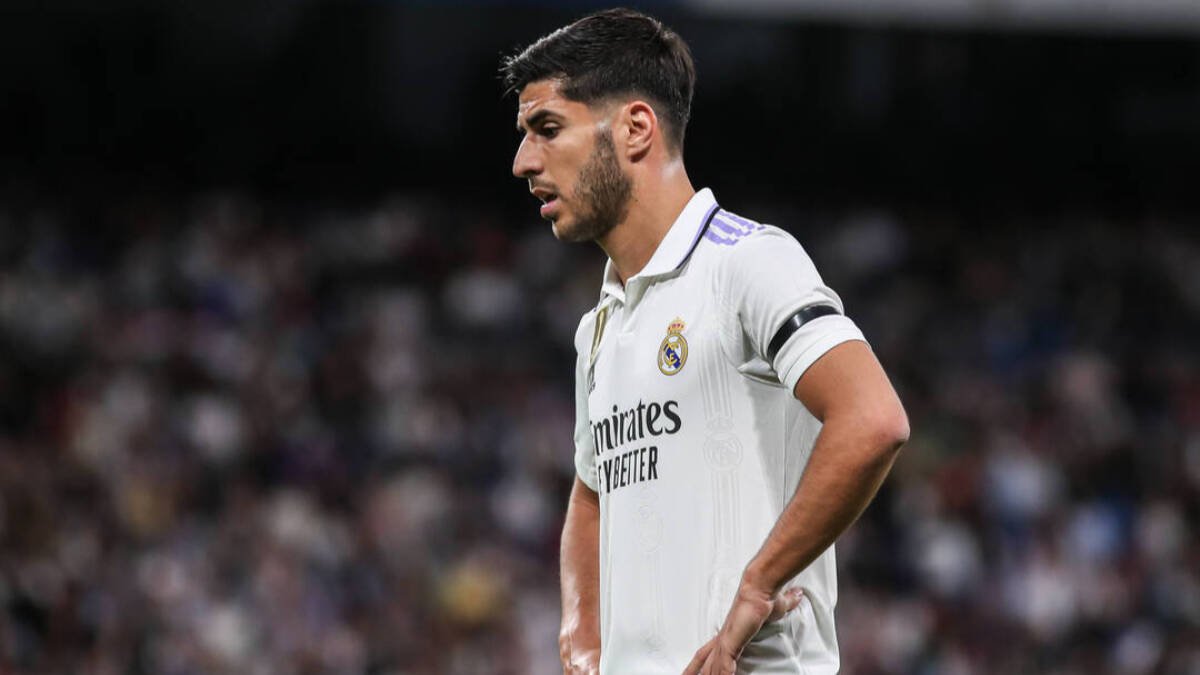 Marco Asensio, en un partido con el Real Madrid.