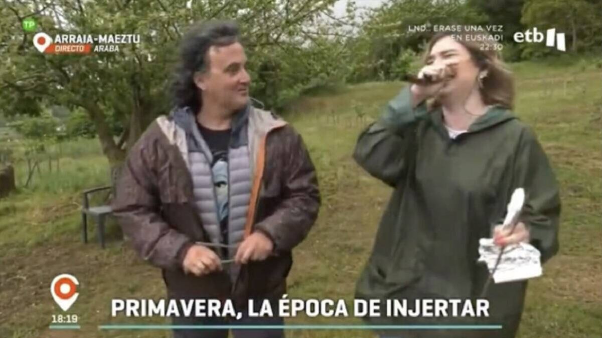 Una reportera sufre un ataque de risa en pleno directo.