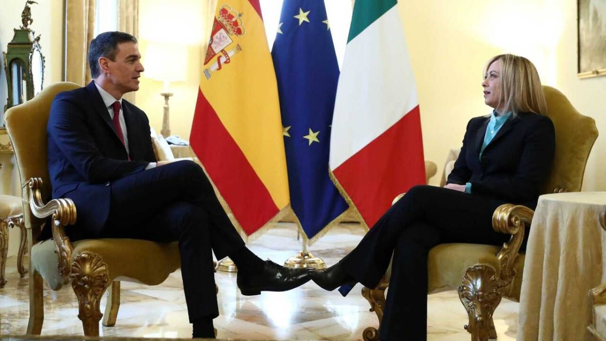 Sánchez y Meloni, en Roma.
