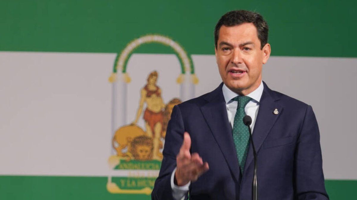 El presidente de la Junta de Andalucía, Juanma Moreno.