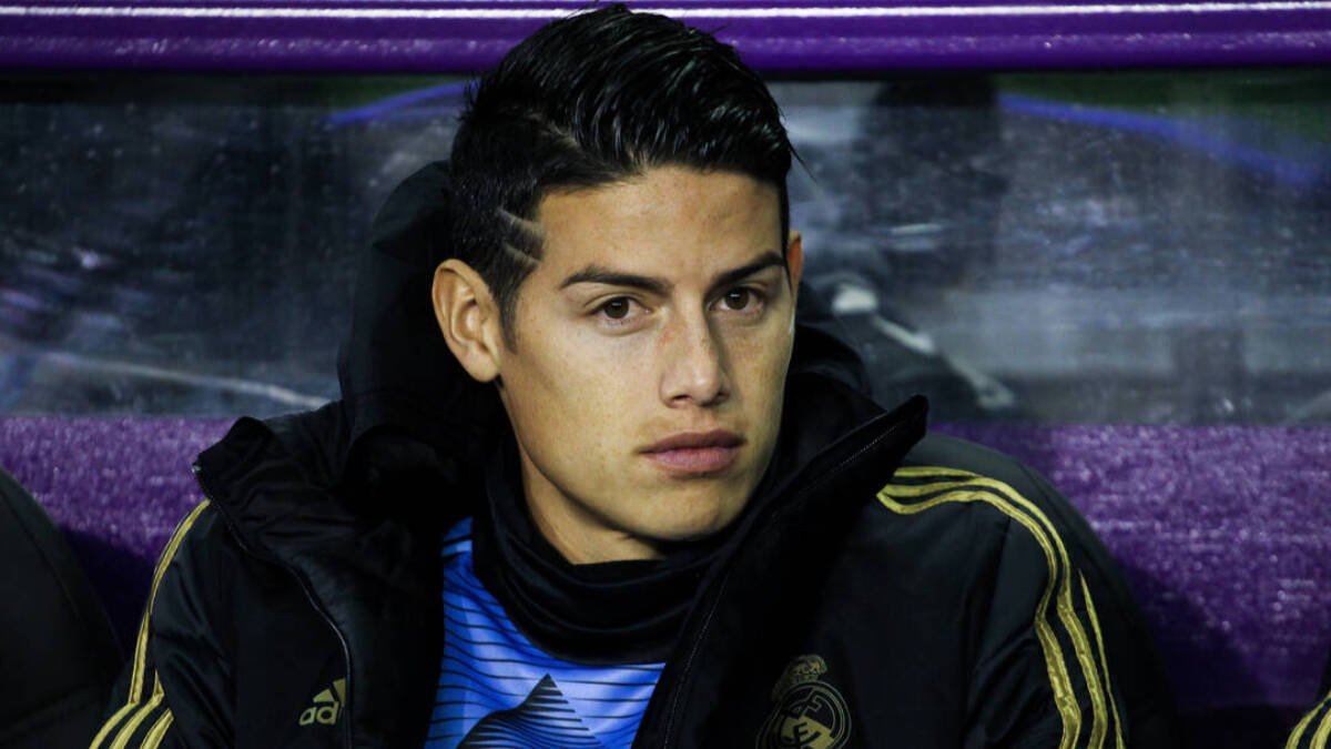 James Rodríguez durante su estancia en el Real Madrid.