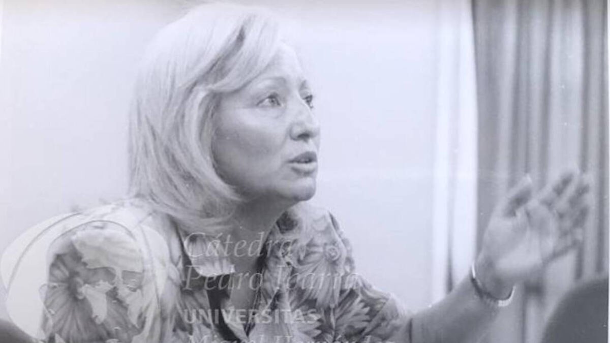 María Teresa Sempere, exconcejala socialista de Elche. Fuente externa / Cátedra Pedro Ibarra