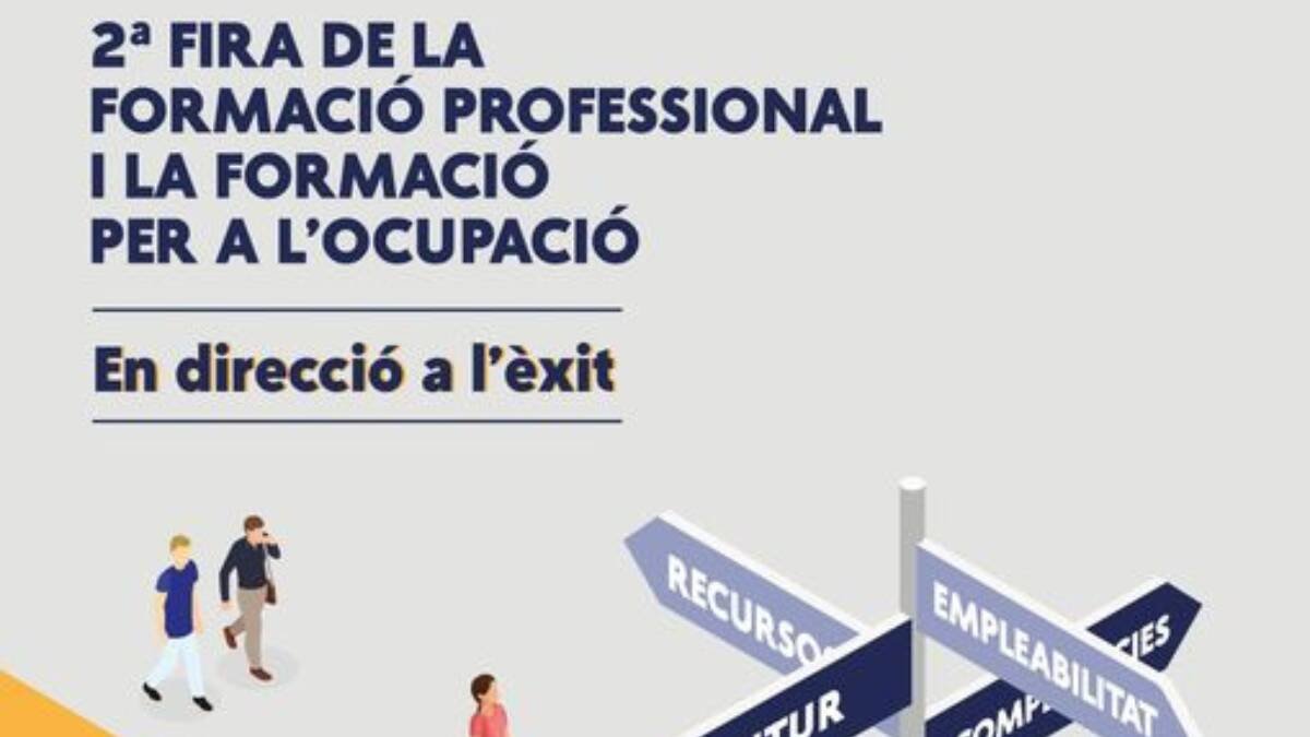 Cartel promocional de la II Feria de Formación Profesional y Formación para el Empleo de Torrent - AJUNTAMENT DE TORRENT