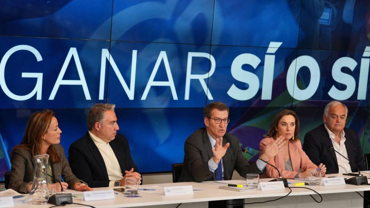 Feijóo en la ejecutiva del PP