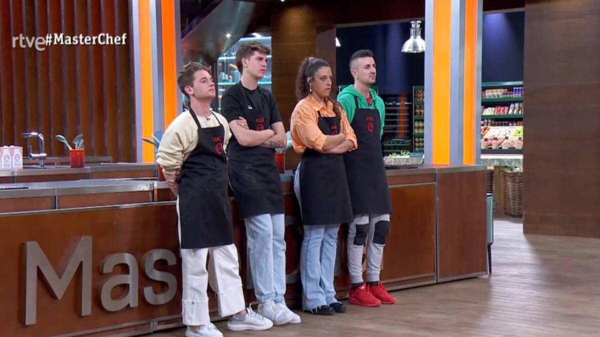 Los cuatro aspirantes que se enfrentaban a la expulsión en la gala del martes.