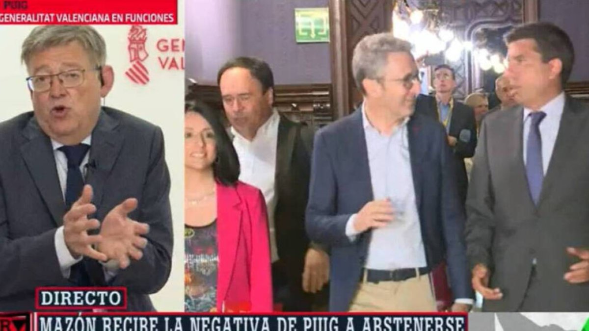 El presidente en funciones, Ximo Puig, en Al Rojo Vivo.