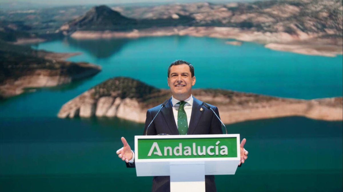 El presidente de la Junta de andalucía, Juanma Moreno.