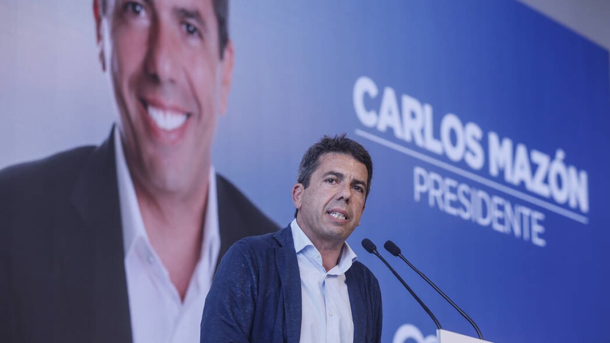 Carlos Mazón, candidat a la presidència de la Generalitat Valenciana pel PP