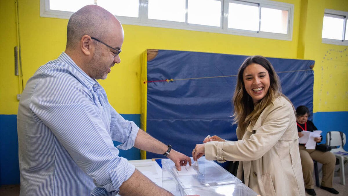 Irene Montero vota el 28M