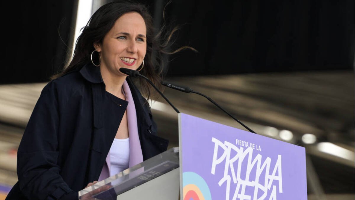 Ione Belarra, este fin de semana en la Fiesta de la Primavera organizada por Podemos en Zaragoza.