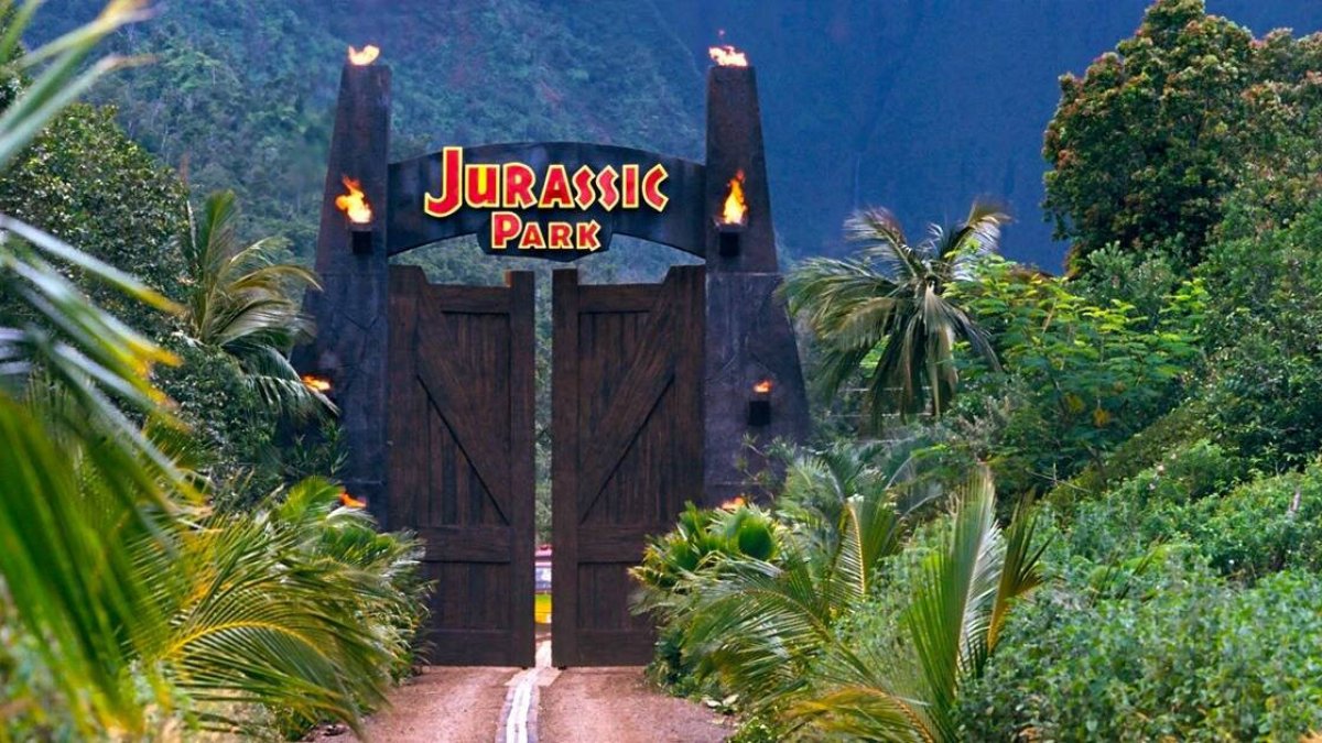 Puerta de Jurassic Park