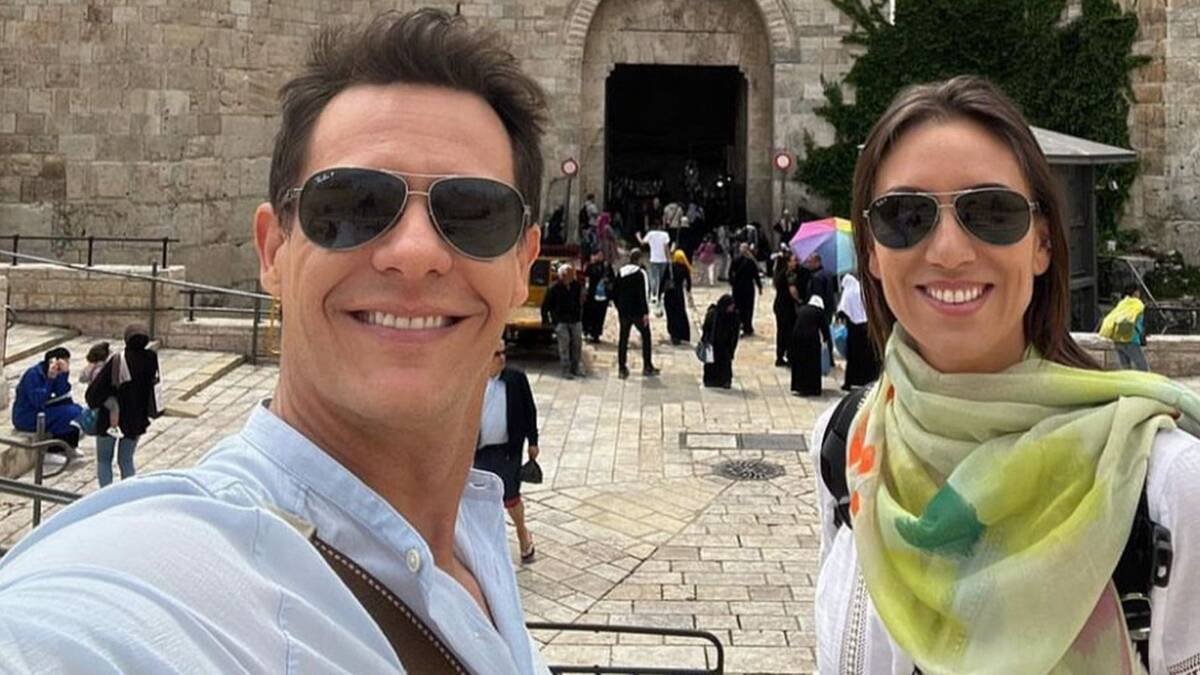 Christian Gálvez y Patricia Pardo, en una foto de sus redes sociales.