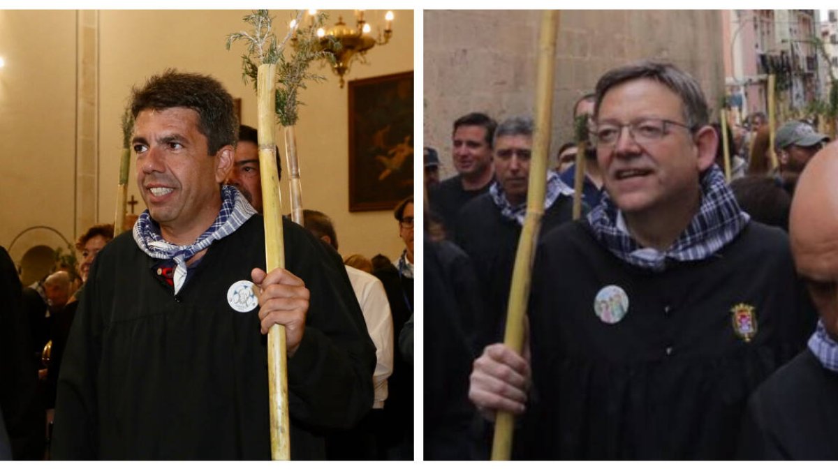 Carlos Mazón y Ximo Puig en la romería de Santa Faz.