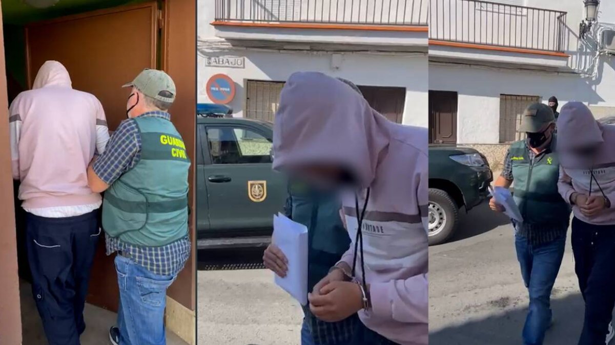 Momento de la detención del joven en Alicante en el año 2020 - GUARDIA CIVIL