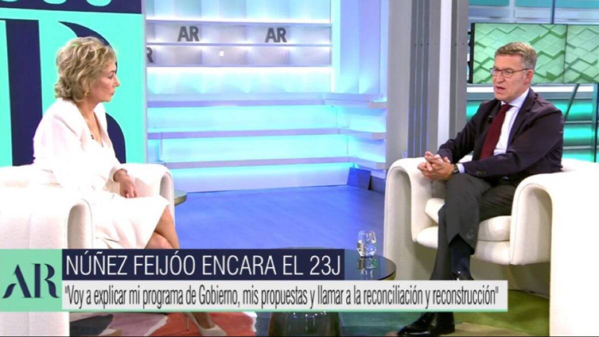 Feijóo, el líder del PP, en El Programa de Ana Rosa