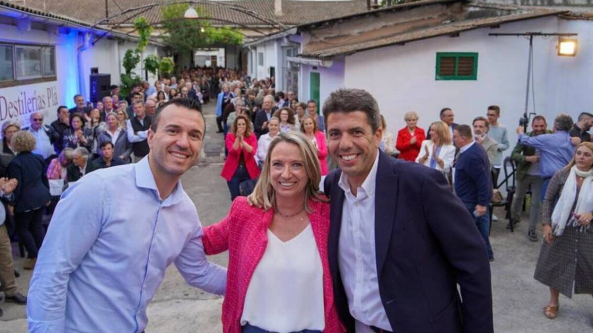 Vicent Mompó, Paz Carceller y Carlos Mazón