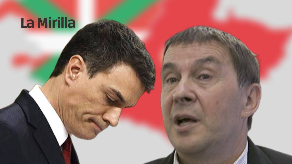 Pedro Sánchez y Arnaldo Otegi