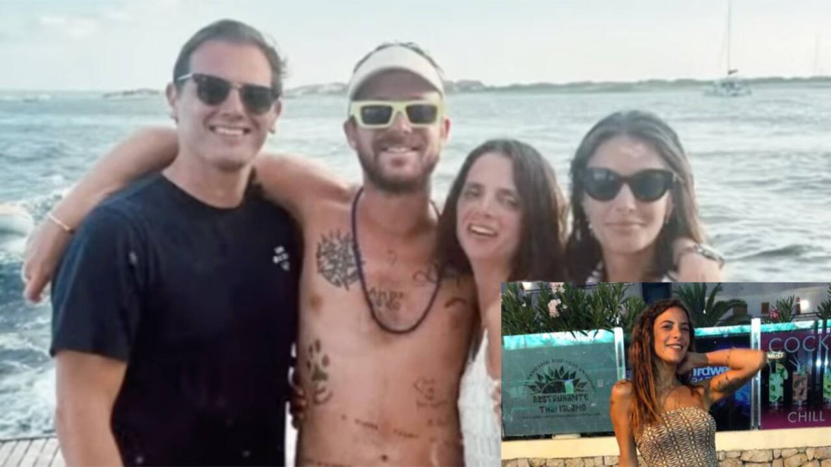 Albert Rivera posa con Macarena Gómez en Ibiza. En el cuadro inferior Aysha Daraaui.