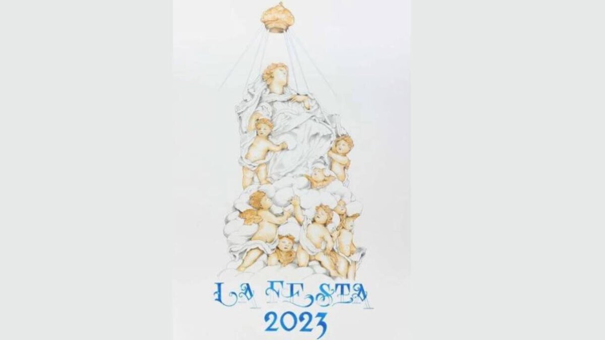 Antonio Ródenas es el autor de esta versión ilustrada del conjunto escultórico en la puerta mayor de la Basílica.