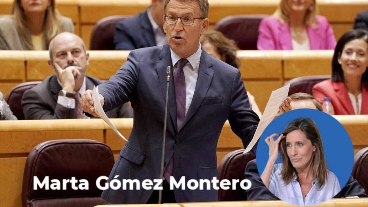 Feijóo, este martes en el cara a cara con Sánchez en el Senado.