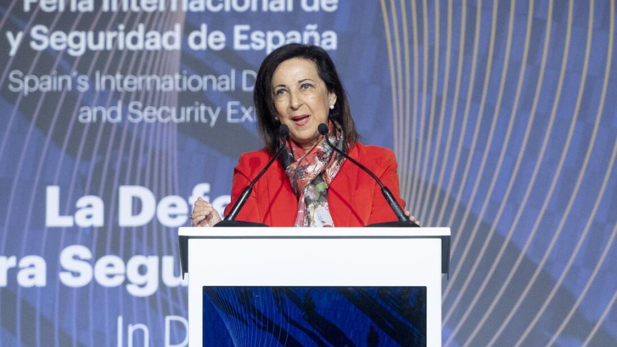 La ministra de Defensa, este miércoles.