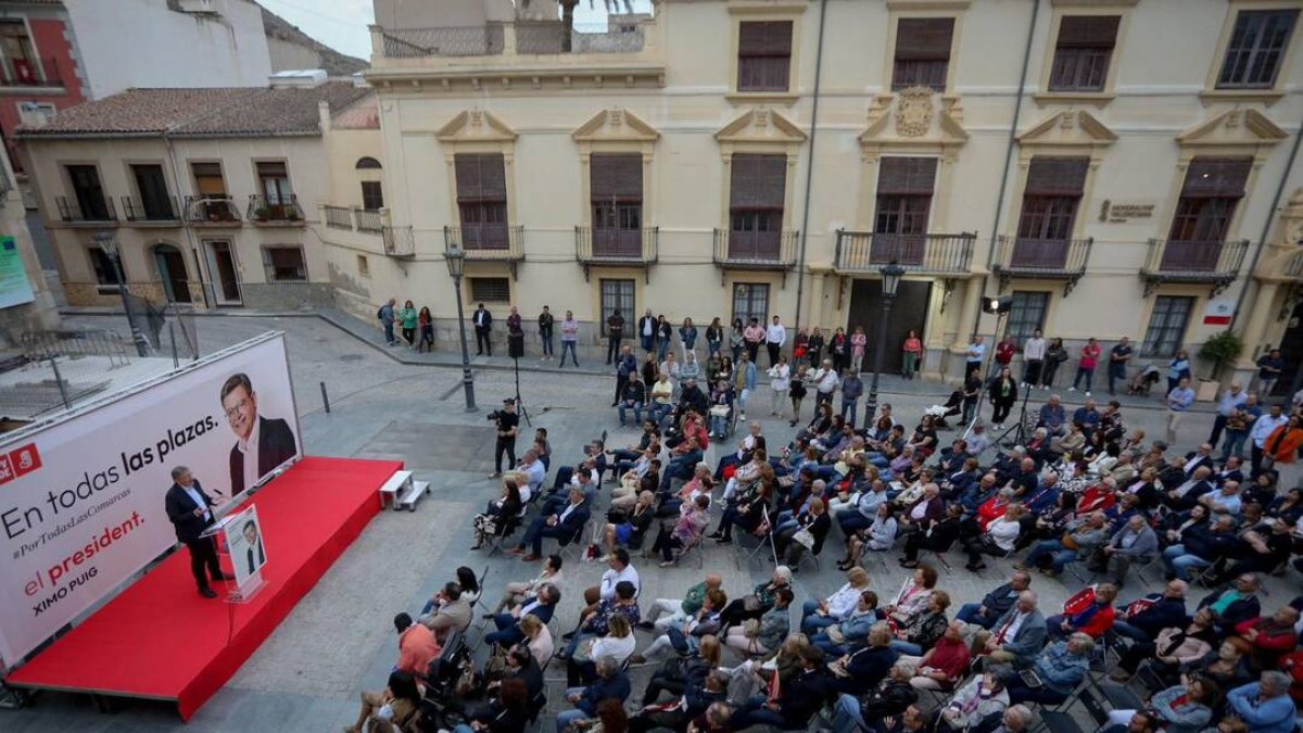 Ximo Puig aquesta vesprada a Orihuela.