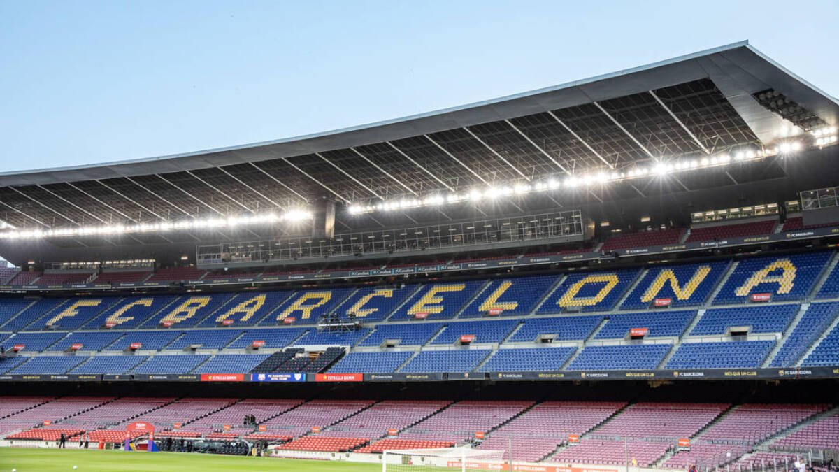 El Camp Nou.