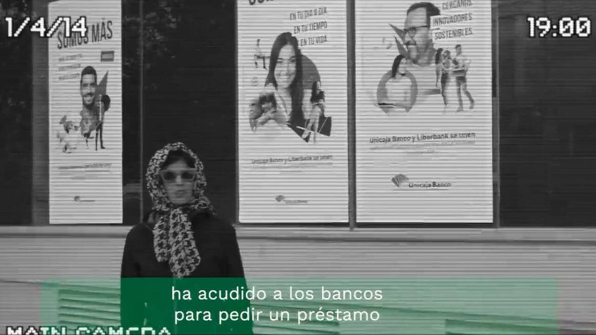Campaña de Adelante Andalucía con su portavoz Teresa Rodríguez como 'actriz'.