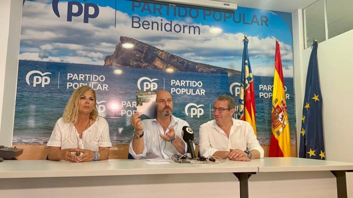 Toni Pérez en el discurso celebrado en Benidorm