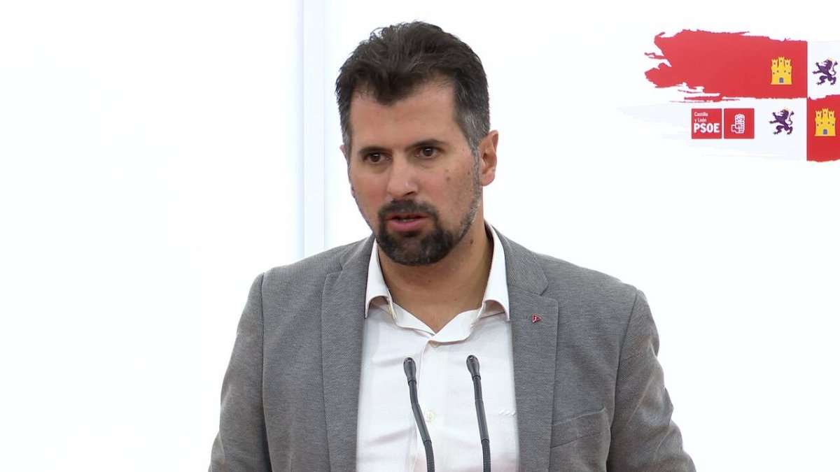 El secretario general del PSOE de Castilla y León, Luis Tudanca